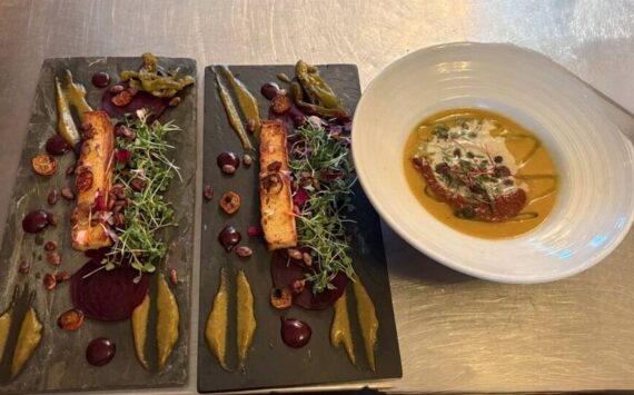 The Salad and Soup Courses at Mana in Leavenworth. Photo courtesy of Mindy Stern